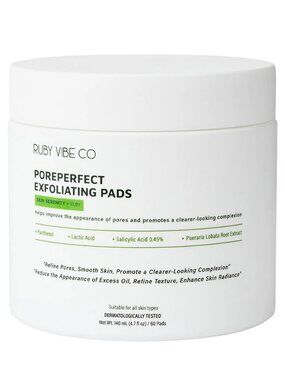 Pore Refining Toner Pads Dual-Textured Facial Pad for Oil Control Smoother Skin